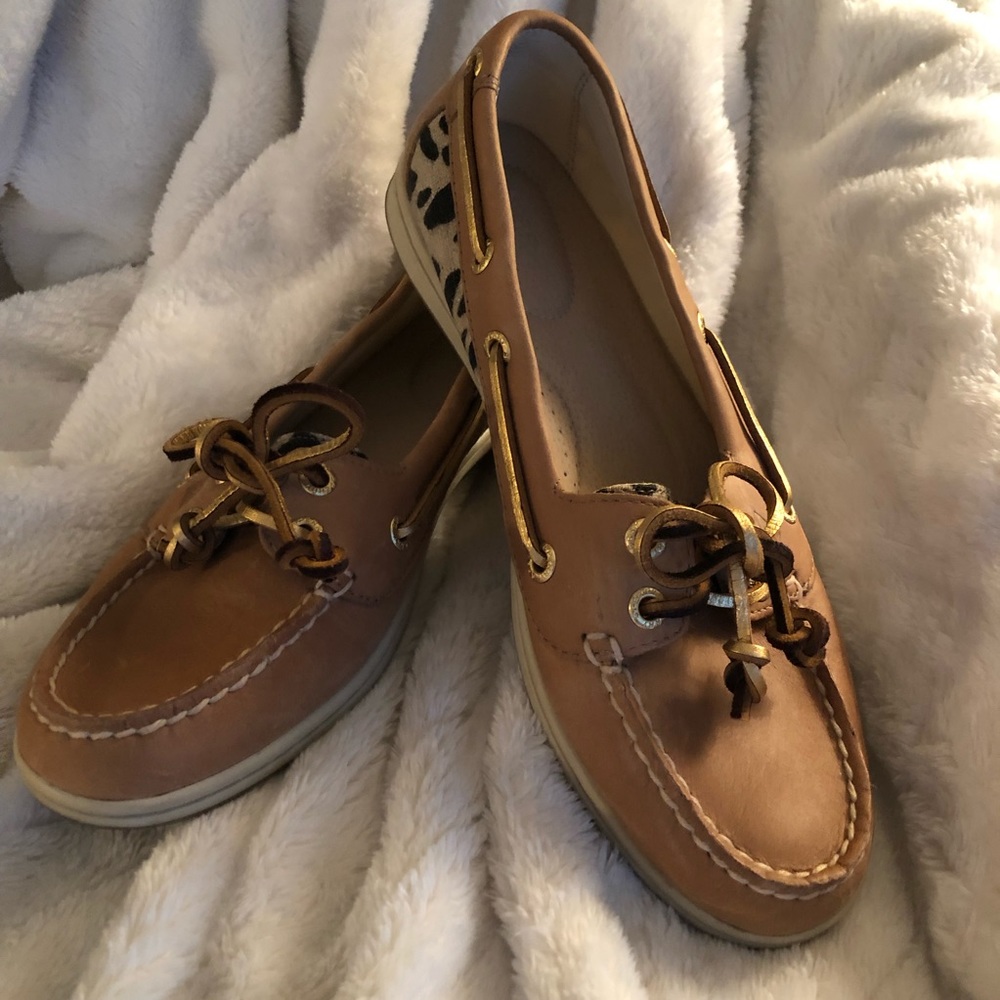 sperry top sider angelfish leopard print shoes